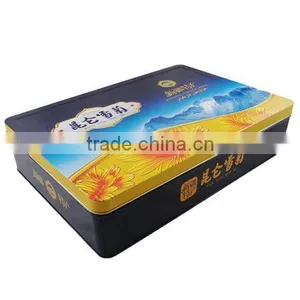 Large Rectangular Set Tea Tin Box thumbnail-1