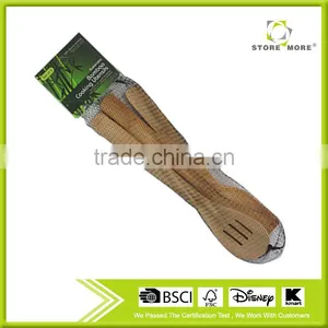Asian Kitchen 12-inch Bamboo Stir Fry Spatula, Set of Three thumbnail-1