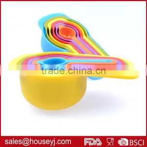 Set of 6pcs Food Grade Plastic Measuring Cup Colorful Kitchen Tools thumbnail-1