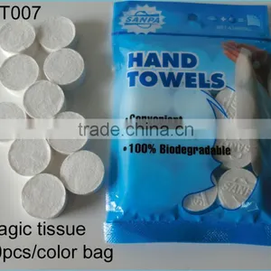 Zip Bag Packing Magic Coin Facial Tissue Compressed Tablet thumbnail-2