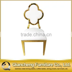 Wholesale Hollow Glodern Stainless Steel Dining Chair thumbnail-3