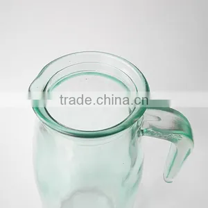 Stained Spouted Handling Table Use Glass Water Bottle Glass Pitcher thumbnail-3