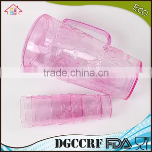 NBRSC Set of 5 Pcs Plastic PS Cold Water Jug Water Kettle Hollow Drinking Bottle PP Pot Double Layer Watering Can thumbnail-5