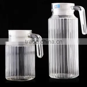 Shanghai Quality High Hot Water Vintage Glass Pitcher With Lid thumbnail-1