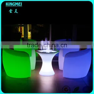 New Rechargeable Plastic Led Glowing Furniture Sofa With Lithium Battery & Rgb Lights thumbnail-4