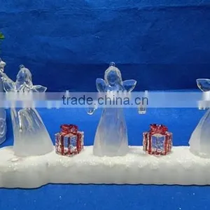 Clear Acrylic Led Color Changing Music Angel for Decoration thumbnail-2