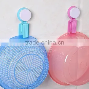 Vacuum Suction Cup Kitchen and Bathroom Plastic Basin Hook/shelf/holder thumbnail-1