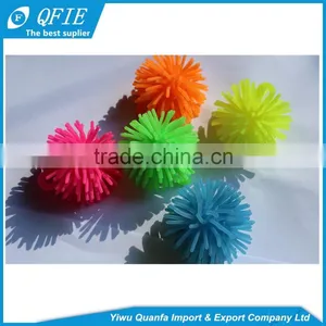 Wholesale Lovely 2 Inches TPR Light up Small Hairy Ball Toy for Children and Capsule thumbnail-4