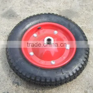 Air Wheel 14x4 Tool Cart Ues Wheels Rubber Wheel 4.00-8 With Steel Rim thumbnail-4