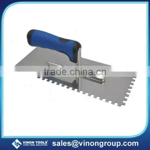 Adhesive Notched Trowel, Germany Trowel With Soft Grip Handle, Construction Tools thumbnail-1