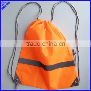Cheap Promotional Orange 190T Polyester Draw String Sport Bag thumbnail-1