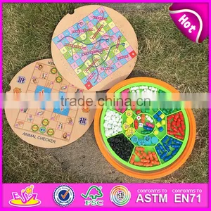 2016 Newest 5IN1 Wooden Board Game,funny Educational Wooden Children Board Game, Popular Children Wooden Toy Board Game W11A044 thumbnail-1