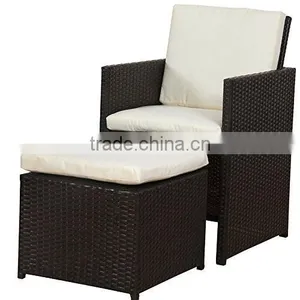 Outdoor Rattan Furniture Set Dining Table and Chairs thumbnail-4