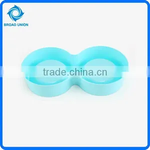 High Quality Double Plastic Travel Dog Food Bowl thumbnail-2