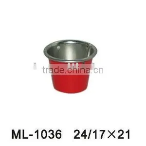 Little Tin Bucket for Candle thumbnail-1