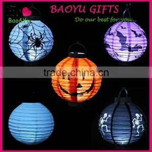 Halloween LED Lantern LED Pumpkin Lantern LED Paper Lantern Wholesale thumbnail-2