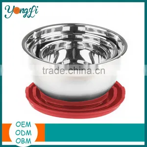 Home Goods Non-Slip Silicone Stainless Steel Fruit Bowl thumbnail-2