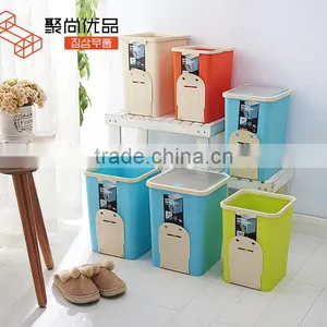 L00107 2017 New Design High Quality Plastic Trash Bin, Plastic Recycle Bin thumbnail-5