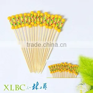 100pcs per Box Double Yellow Ball Ass Fruit Toothpicks thumbnail-1