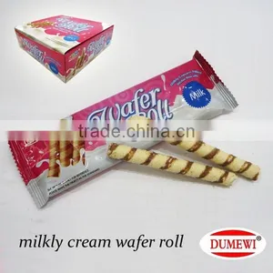 Wafer Roll Milk Cream Filled Biscuits thumbnail-1