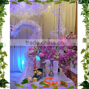 Songtao Design Various Artificial Distributor Flower Pink & Whiten Sakura Wedding Stage Decoration thumbnail-3