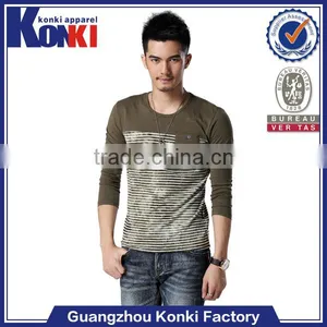 2014 Men Casual Fit Skin Tight Long Sleeve t Shirt thumbnail-1