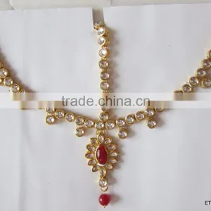 MATHAPATTI MAANG TIKA GOLD TONE KUNDAN thumbnail-1