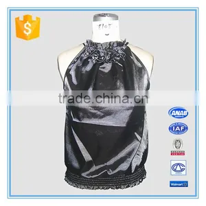 Designer Satin Top For Ladies Sleeveless 2016 thumbnail-1