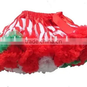 Red Pettiskirt TuTu Dress For Girls Christmas Puffy Tulle Skirts thumbnail-5