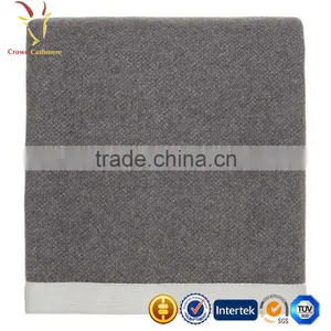Knitted Solid Cashmere Blanket thumbnail-5