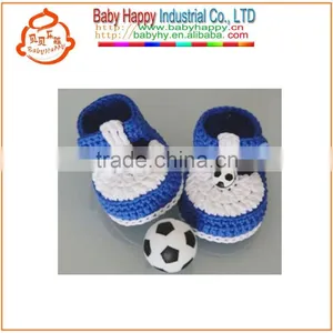 Football Blue Handmade Crochet Baby Dress thumbnail-1