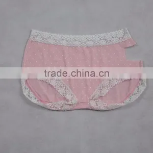 OEM New Design Ladies' 100% Merino Wool Thermal, Young Girl, Lace Band, Seamless, Printed, Customized, Panties, Lady Lingries thumbnail-1