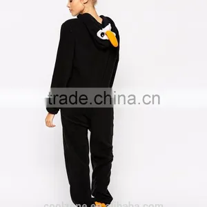 Hot Selling Relaxed Fit Penguin Design Onesie Women Wholesale Adult Christmas Pajamas thumbnail-4