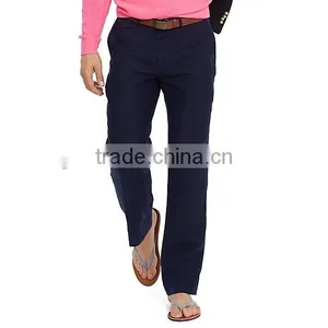 Finished Curtain Waistband Straight Leg Openings Linen Pants thumbnail-1