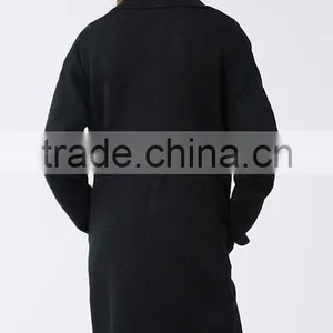 Trend Girls Young Coat Sweater Fashion Cardigan Women Long With Two Colors thumbnail-3