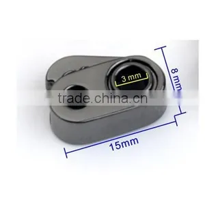 Metal Alloy Stoppers Toggle Cord Locks Drawstring Lock One Holes for 3mm 4mm Cord STP-022 thumbnail-3