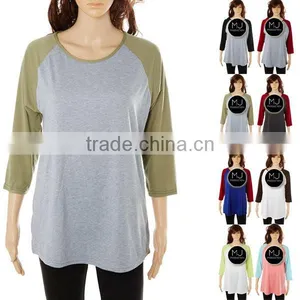 LOW MOQ 3/4 Sleeve Women Shirt thumbnail-2