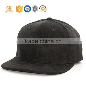 Wholesale Custom Blank 6 Panel Suede Snapback thumbnail-1