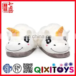 New Design Cute Indoor Shoes Plush Unicorn Slipper thumbnail-1