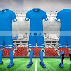 2017 Soccer Wear Top Thai Dry Fit Cheap Custom Sublimation Training Soccer Uniform Jersey Shirts Sets for Teams Bulk Wholesale thumbnail-2