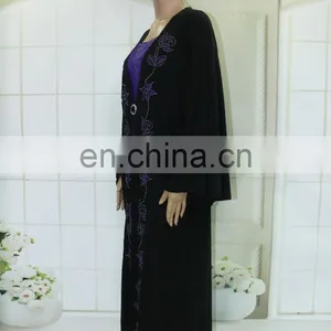 Wholesale Dubai Butterfly Cotton Abaya thumbnail-3