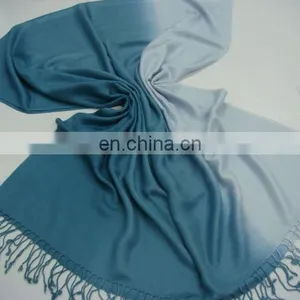 Viscose / Rayon Ombrey / De-Grade Pashmina Scarf With Fringes thumbnail-1