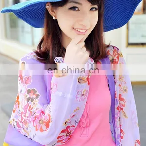 2015 Fashion Design Polyester Chiffon Summer Car Raglan Sleeves Scarfs(PP620CL-P) thumbnail-1
