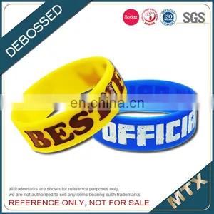 Debossed Silicon Wristband Bracelet thumbnail-2