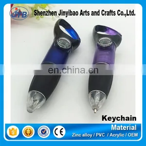 Printed Logo Compass Multifunctional Writing Pen Key Chain thumbnail-3