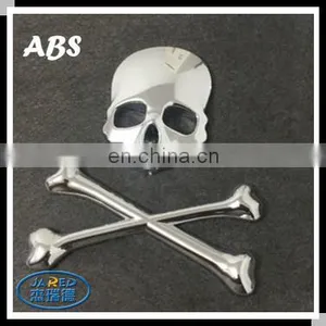 3D Skull Metal Car Motorcycle Sticker Label Skull Emblem Badge thumbnail-6