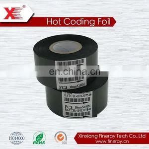 Best Sales Used in Label Printing Machine to Print Label Black FC3 Hot Transfer Ribbon thumbnail-2