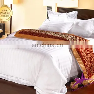 200/300/400TC Best Sale White 100% Cotton Plain Bed Sheet Hotel thumbnail-1