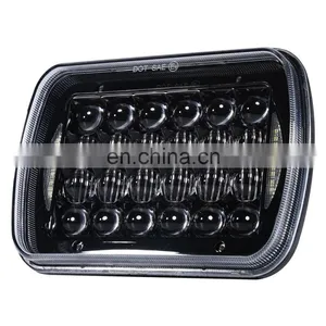 Offroad Driving Hi/Lo Auto Parts Aluminum Housing Dot Sae E-mark 4*6 Led Headlight for Tractor Heavy Truck Car for Jeep Price thumbnail-3