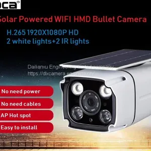 Newest Technology 1080P 2Mp Solar Wireless Max.128G SD HMD IP IR Camera With Two Ways Audio and APP thumbnail-3